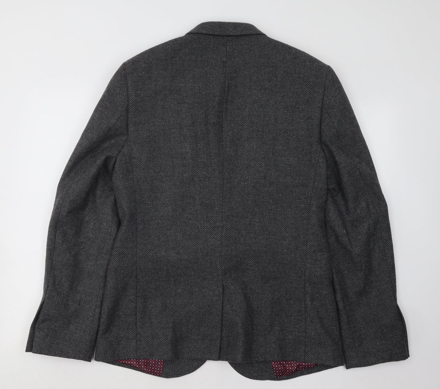 Mens UK Size 40 Burton Regular Grey Suit Jacket