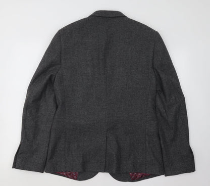 Mens UK Size 40 Burton Regular Grey Suit Jacket