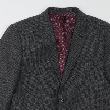 Mens UK Size 40 Burton Regular Grey Suit Jacket