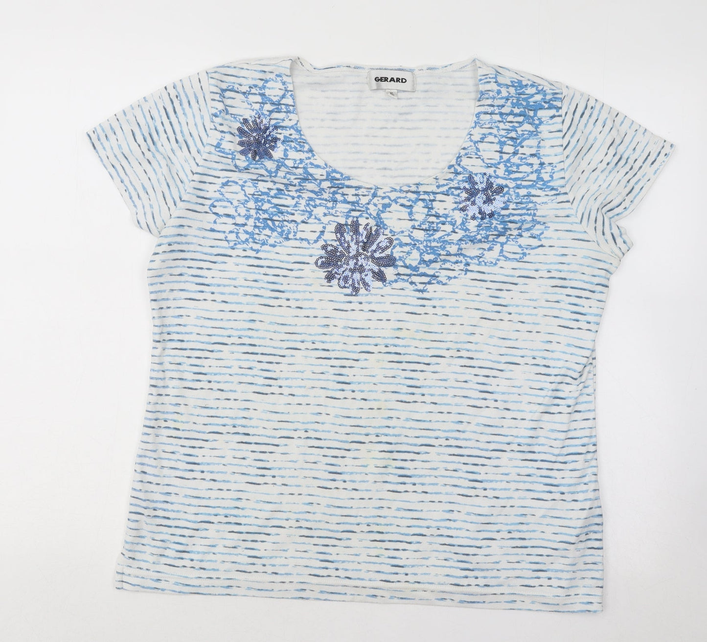 Womens UK Size XL Gerard Blue Basic T-Shirt