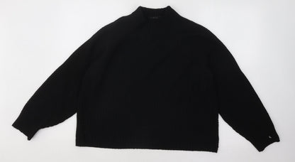 Womens UK Size M Boohoo Black Pullover Jumper