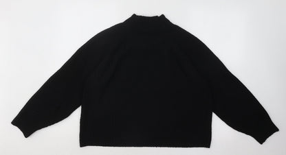 Womens UK Size M Boohoo Black Pullover Jumper
