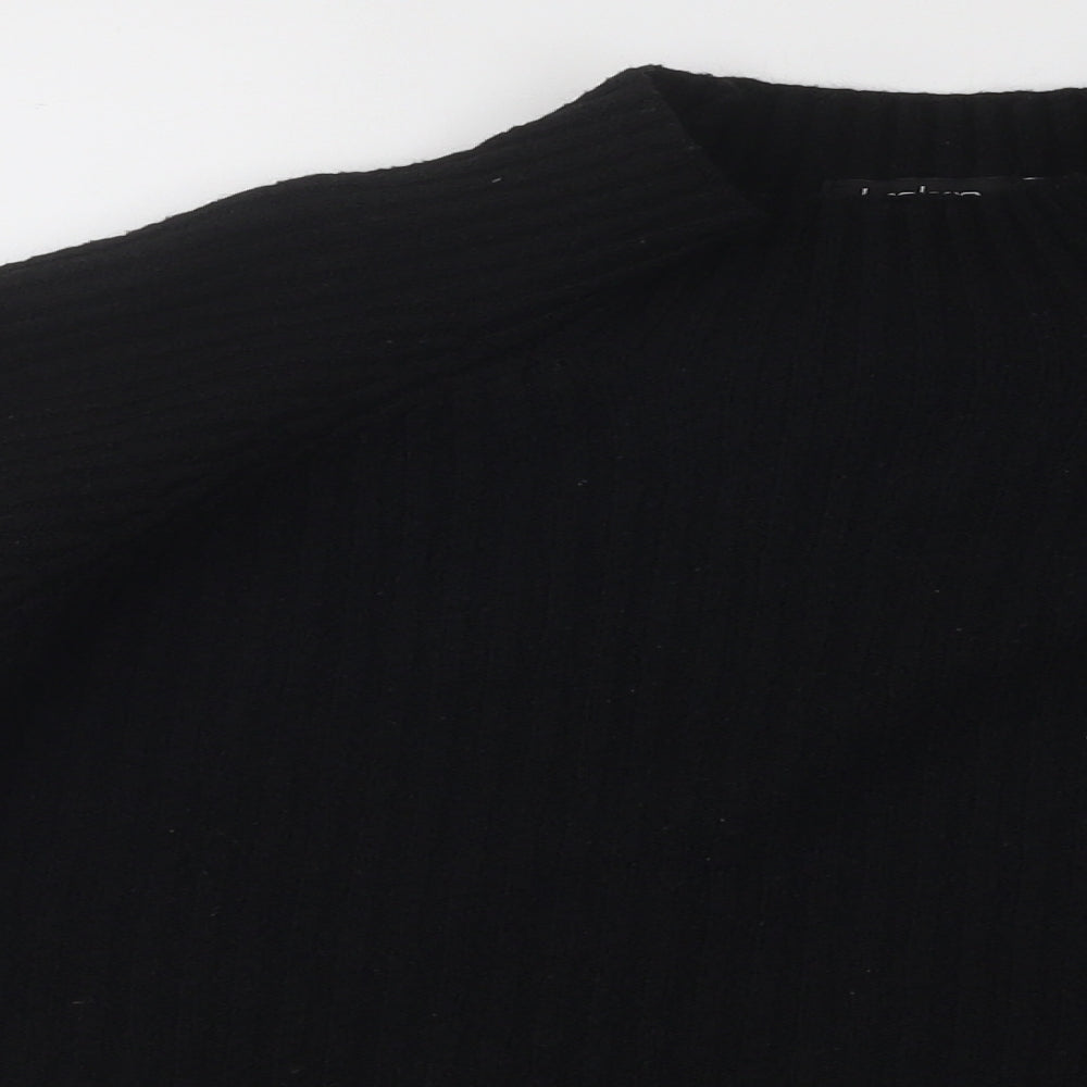 Womens UK Size M Boohoo Black Pullover Jumper