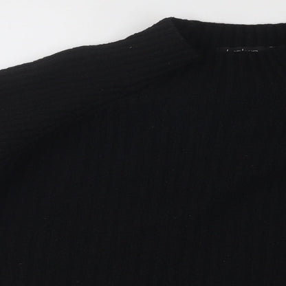 Womens UK Size M Boohoo Black Pullover Jumper