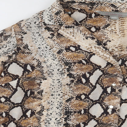 Womens UK Size 12 Dorothy Perkins Gold Basic Blouse