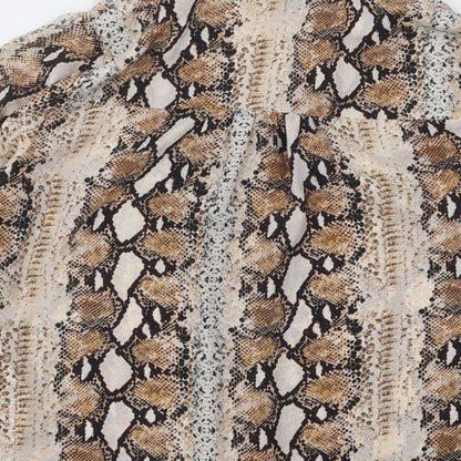 Womens UK Size 12 Dorothy Perkins Gold Basic Blouse