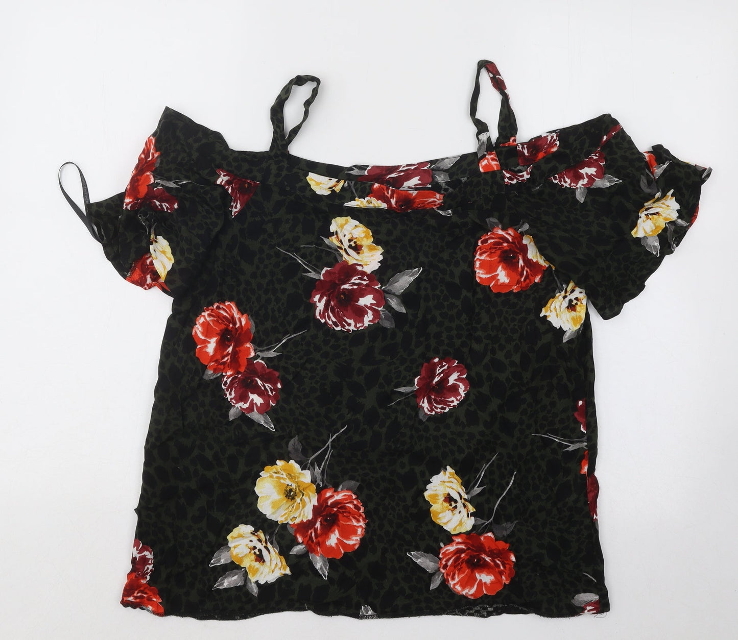 Womens UK Size 10 Dorothy Perkins Multicoloured Basic Blouse