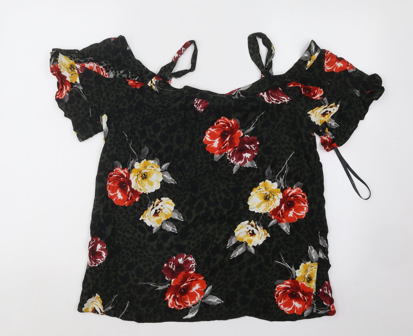 Womens UK Size 10 Dorothy Perkins Multicoloured Basic Blouse