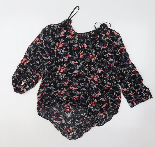 Womens UK Size 10 Atmosphere Black Basic Blouse