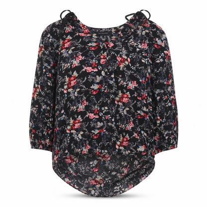 Womens UK Size 10 Atmosphere Black Basic Blouse