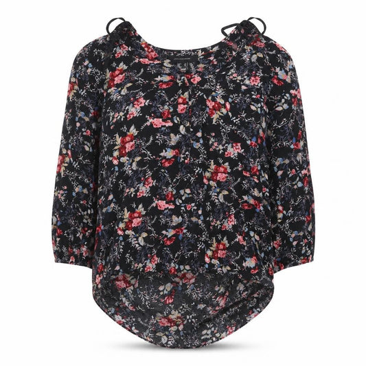 Womens UK Size 10 Atmosphere Black Basic Blouse