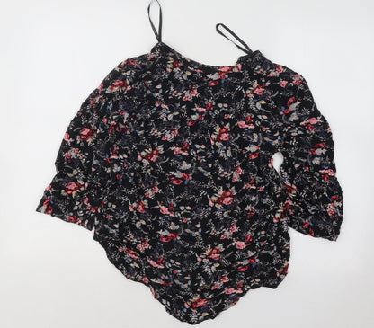 Womens UK Size 10 Atmosphere Black Basic Blouse