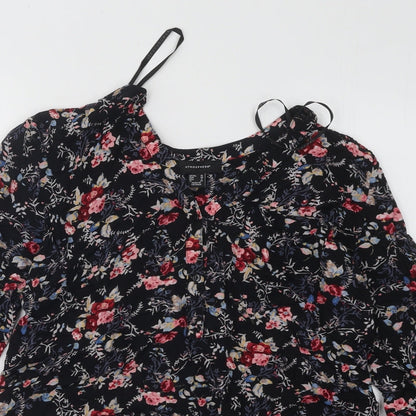 Womens UK Size 10 Atmosphere Black Basic Blouse