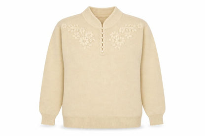 Classics Womens Gold High Neck Acrylic Pullover Jumper Size 10