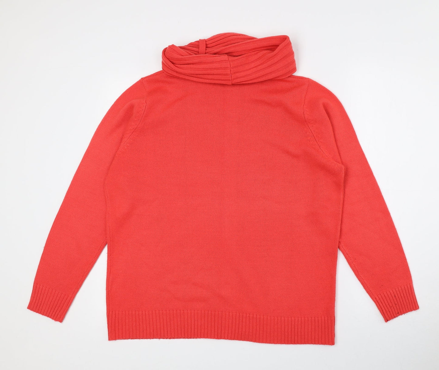 Womens UK Size 16 Essential Pink Pullover Jumper