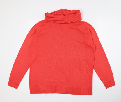 Womens UK Size 16 Essential Pink Pullover Jumper