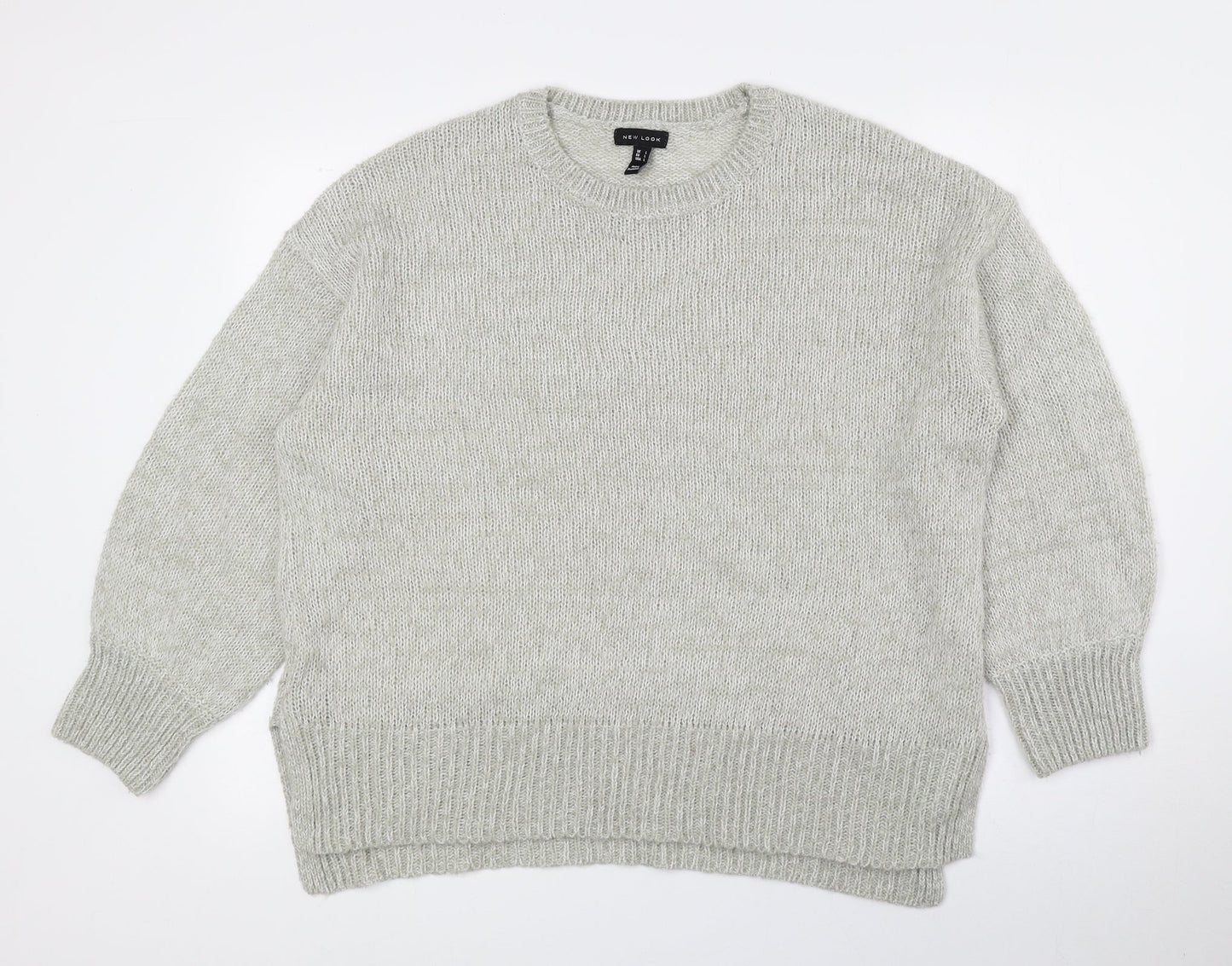 Womens UK Size L New Look Grey Pullover Jumper