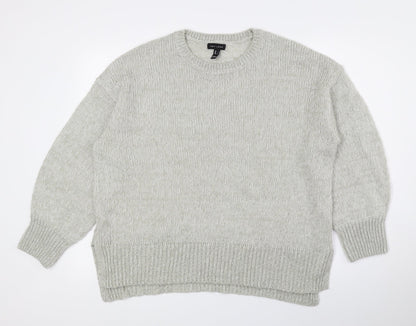 Womens UK Size L New Look Grey Pullover Jumper