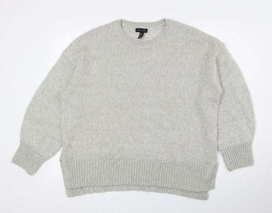 Womens UK Size L New Look Grey Pullover Jumper