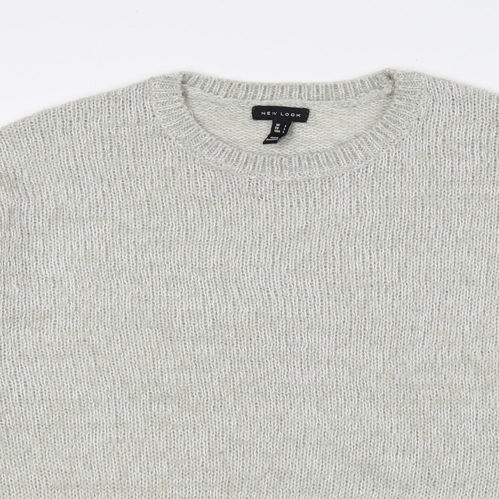 Womens UK Size L New Look Grey Pullover Jumper