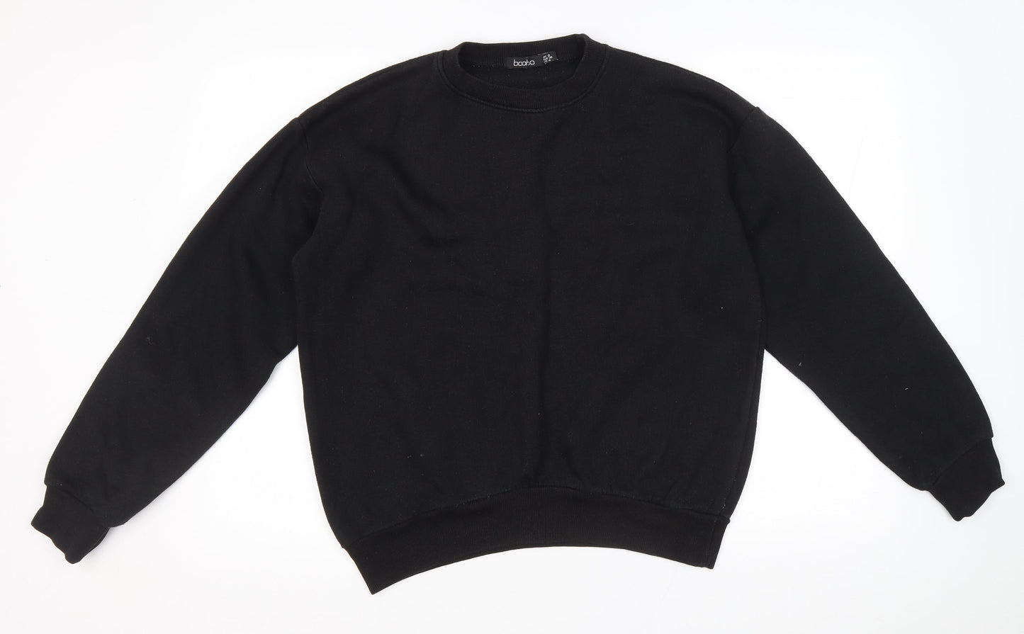 Womens UK Size 8 Boohoo Black Pullover Sweatshirt