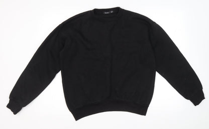 Womens UK Size 8 Boohoo Black Pullover Sweatshirt