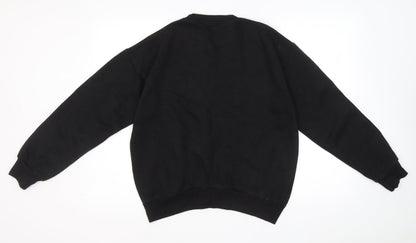 Womens UK Size 8 Boohoo Black Pullover Sweatshirt