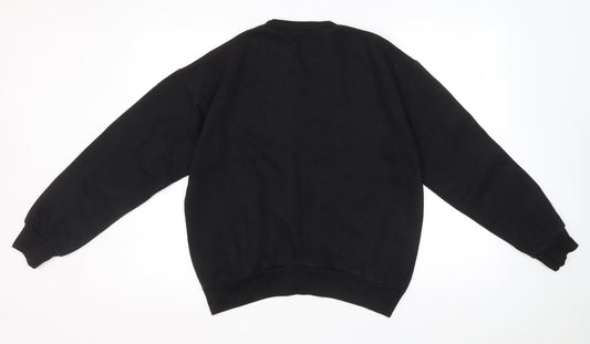 Womens UK Size 8 Boohoo Black Pullover Sweatshirt
