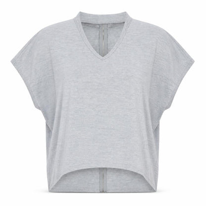 Womens UK Size M Voulez-Vous Grey Basic Blouse