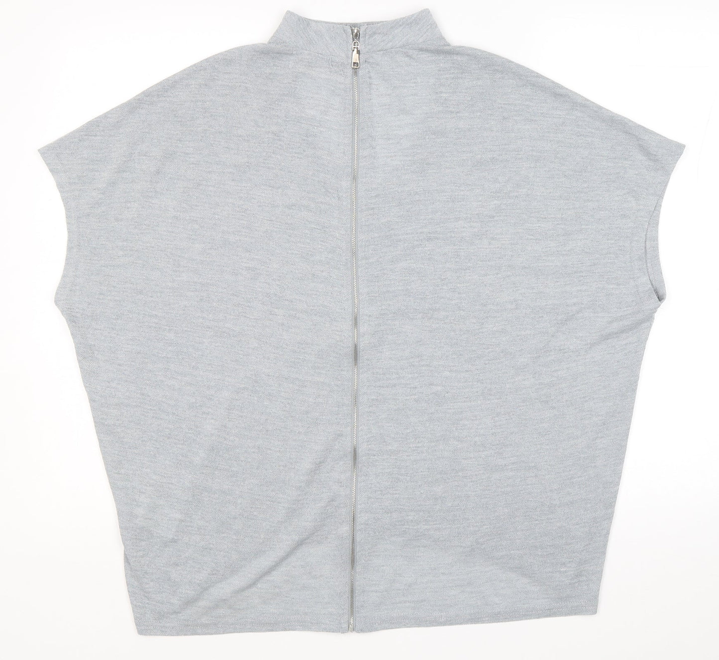 Womens UK Size M Voulez-Vous Grey Basic Blouse