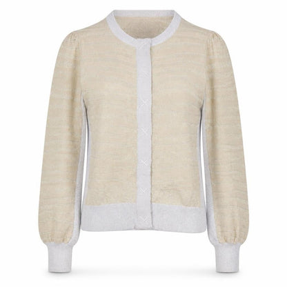 New Look Womens Gold Scoop Neck Striped Viscose Cape Jumper Size 10