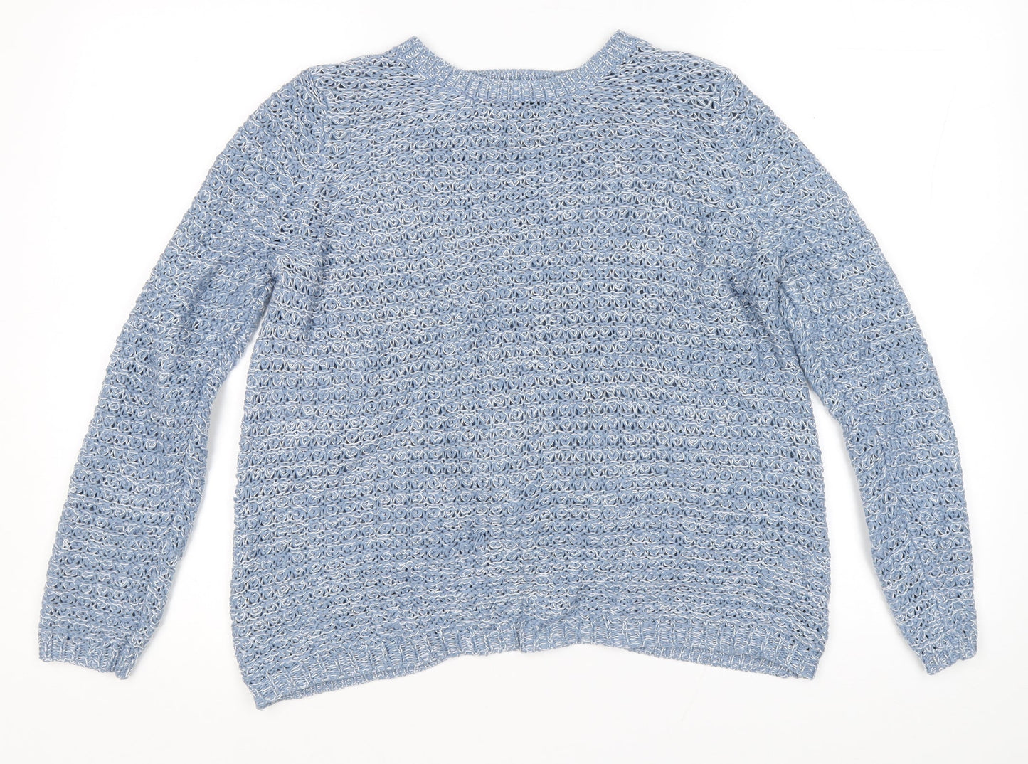 Womens UK Size 14 Dorothy Perkins Blue Wrap Jumper