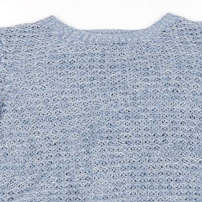 Womens UK Size 14 Dorothy Perkins Blue Wrap Jumper