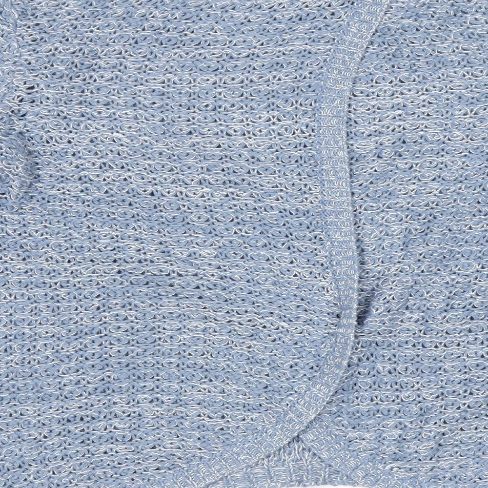 Womens UK Size 14 Dorothy Perkins Blue Wrap Jumper
