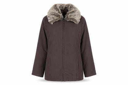 Klassik Clothing Womens Brown Rain Coat Coat Size 12 Zip