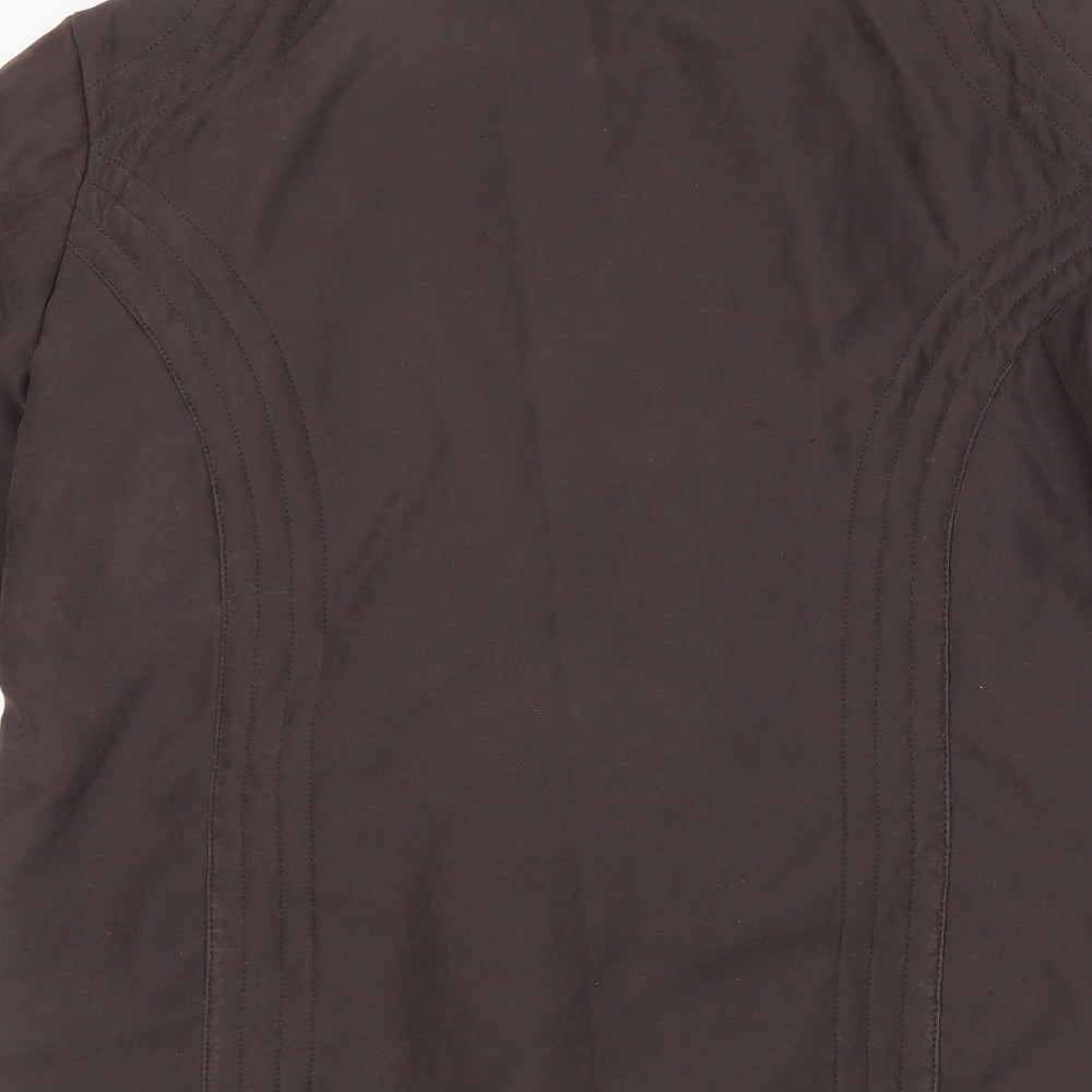 Klassik Clothing Womens Brown Rain Coat Coat Size 12 Zip