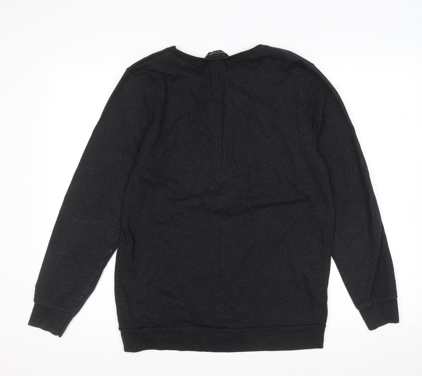 Dorothy Perkins Womens Black Cotton Pullover Sweatshirt Size 12 Pullover - Paisley