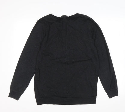 Dorothy Perkins Womens Black Cotton Pullover Sweatshirt Size 12 Pullover - Paisley