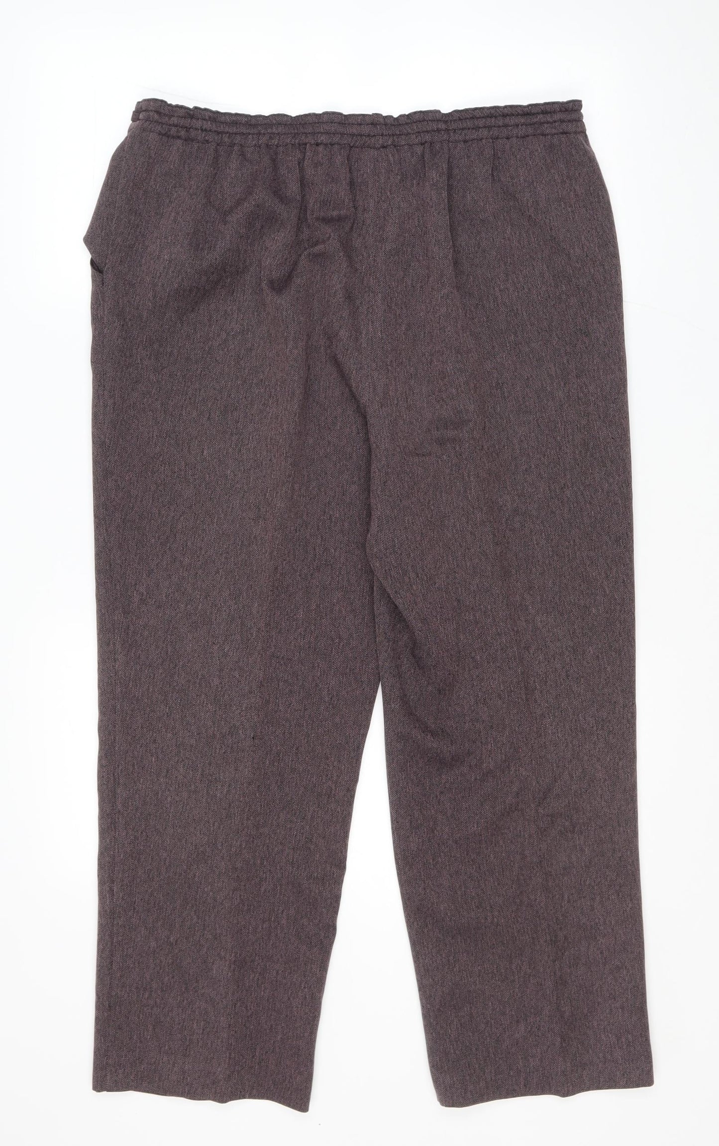 Womens UK Size 14 BHS Regular Fit  Purple Trousers