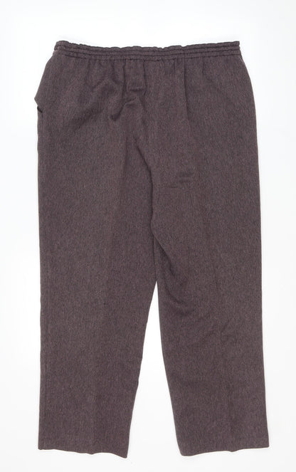 Womens UK Size 14 BHS Regular Fit  Purple Trousers