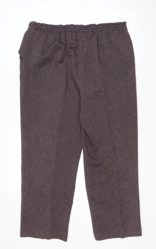 Womens UK Size 14 BHS Regular Fit  Purple Trousers