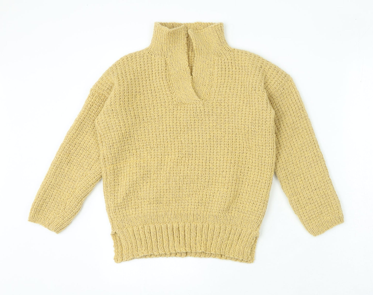 Womens UK Size S Preworn Beige Pullover Jumper