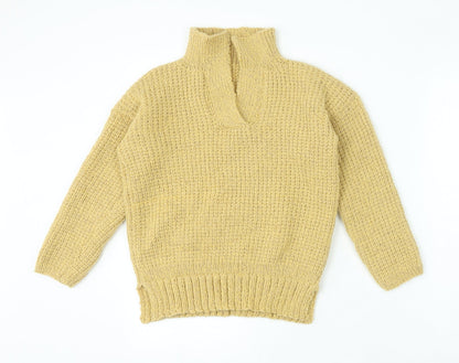 Womens UK Size S Preworn Beige Pullover Jumper