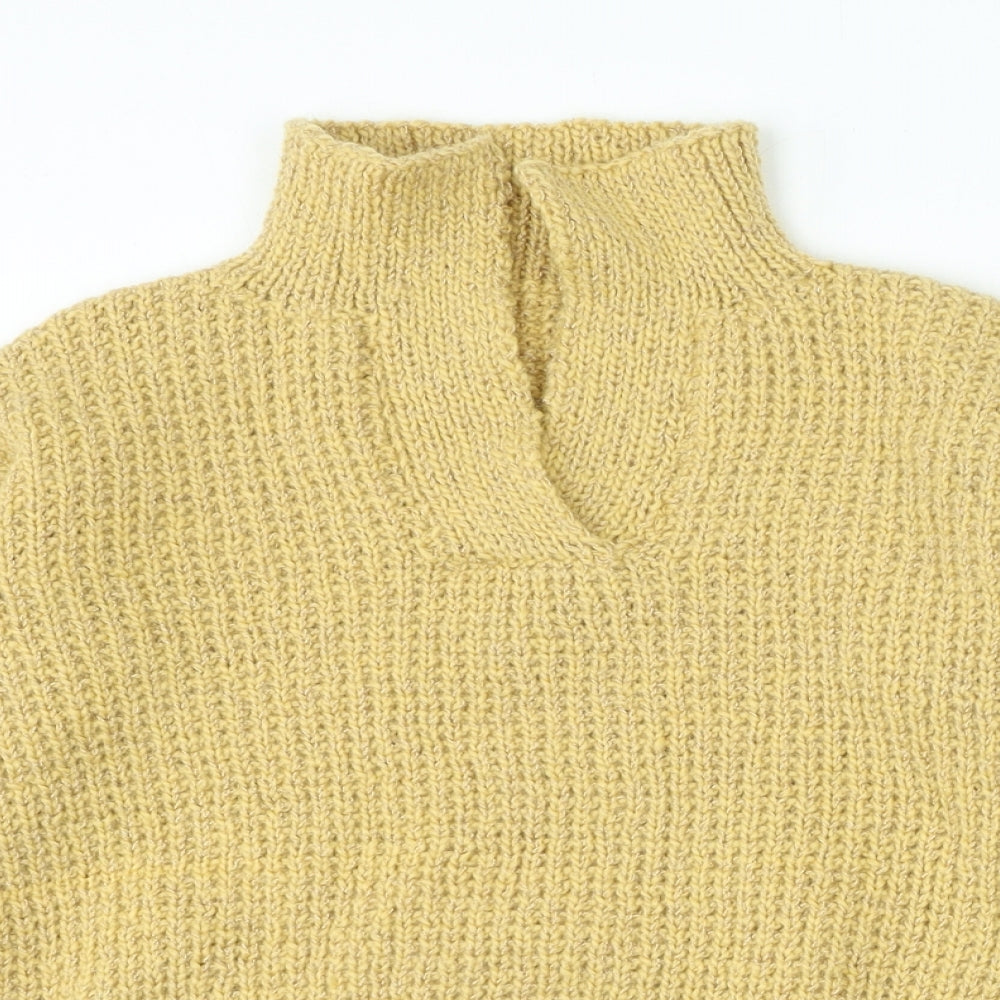 Womens UK Size S Preworn Beige Pullover Jumper