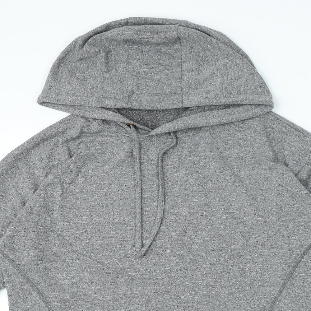 F&F Womens Grey Viscose Pullover Hoodie Size S