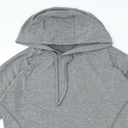 F&F Womens Grey Viscose Pullover Hoodie Size S