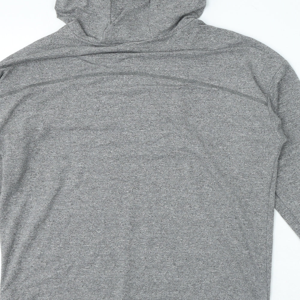 F&F Womens Grey Viscose Pullover Hoodie Size S