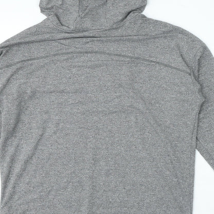 F&F Womens Grey Viscose Pullover Hoodie Size S