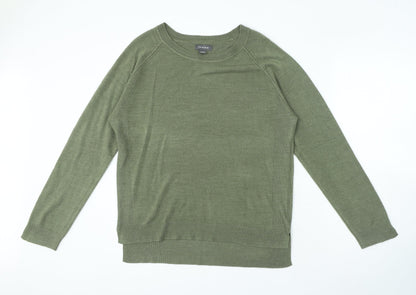 Primark Womens Green Round Neck Polyester Pullover Jumper Size L
