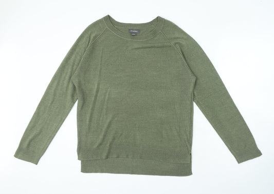 Primark Womens Green Round Neck Polyester Pullover Jumper Size L